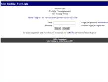 Tablet Screenshot of consignmentreports.com
